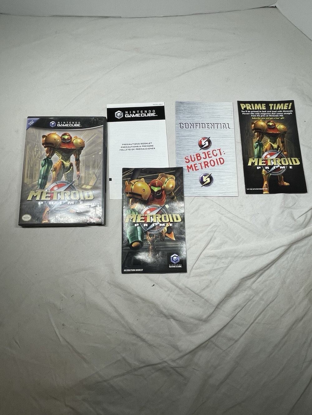 Metroid Prime (Nintendo GameCube, 2004) Case And Manual Only